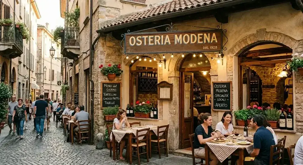 Immagine di copertina: Osterie a Modena: Guida alle Migliori Osterie e Locali del Centro